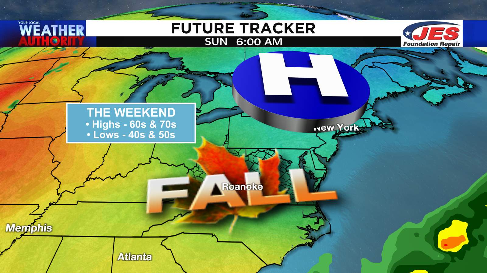 Tracking two shots of fall air this week; Sally to bring rain too