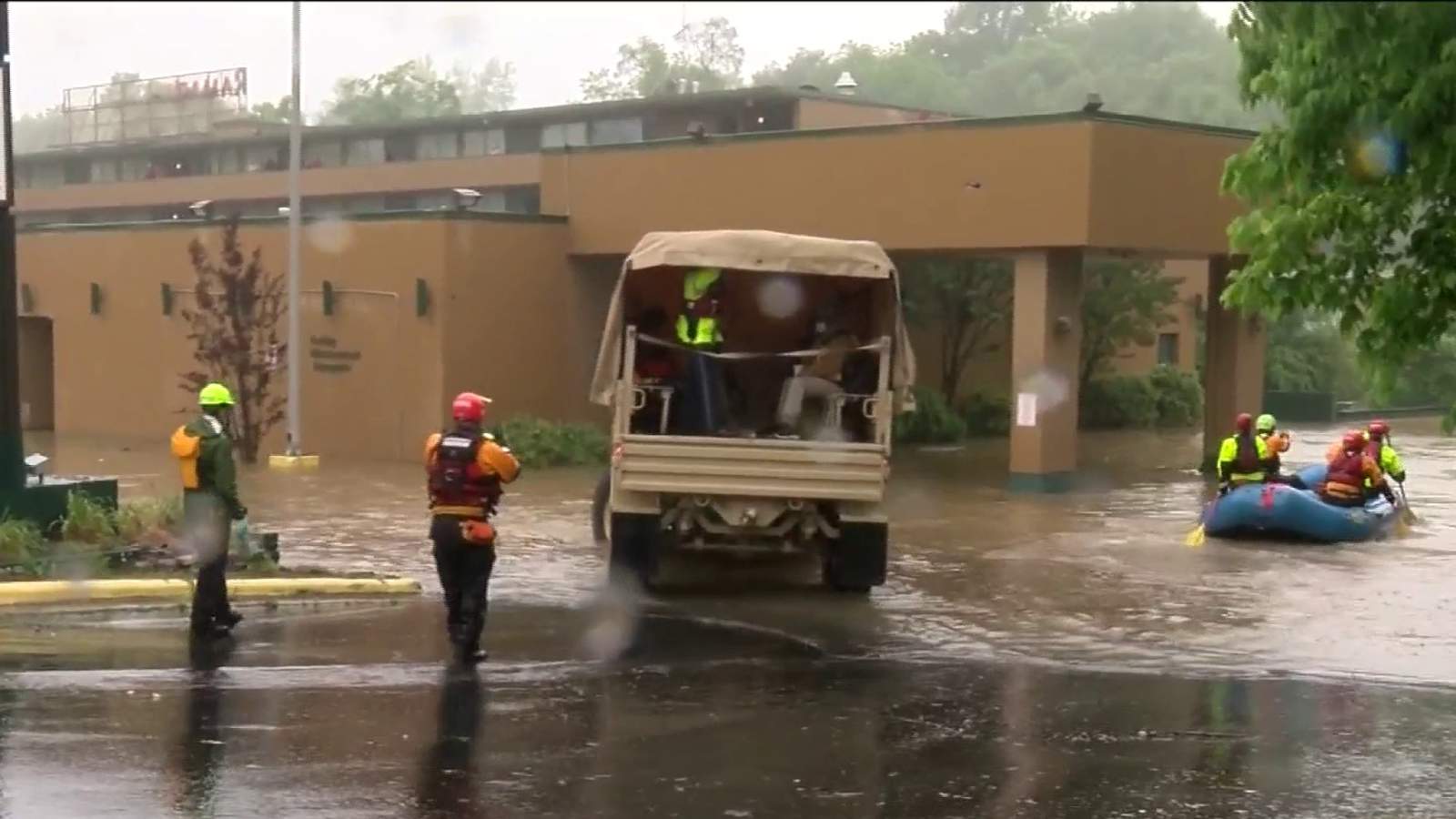 Homeless settle into new hotels after being evacuated from Roanoke hotel during flooding