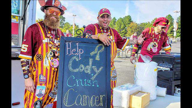 Redskins superfans help kids battling cancer