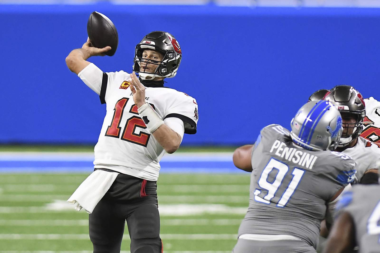 Brady-led Bucs top Lions 47-7 to end 13-year playoff drought
