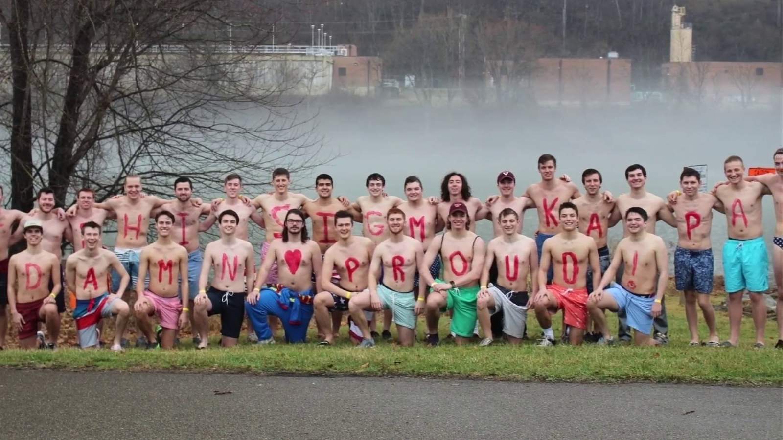 Virginia Tech fraternity shares passion for Special Olympics by taking Polar Plunge
