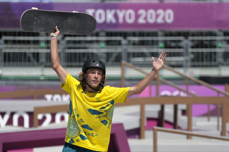 Australia's Palmer takes skateboarding gold in men's park