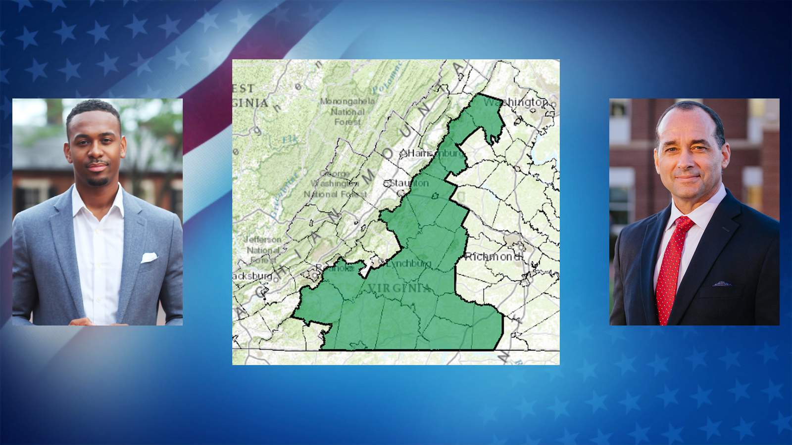 Results by locality for Virginia’s 5th Congressional District race between Webb and Good
