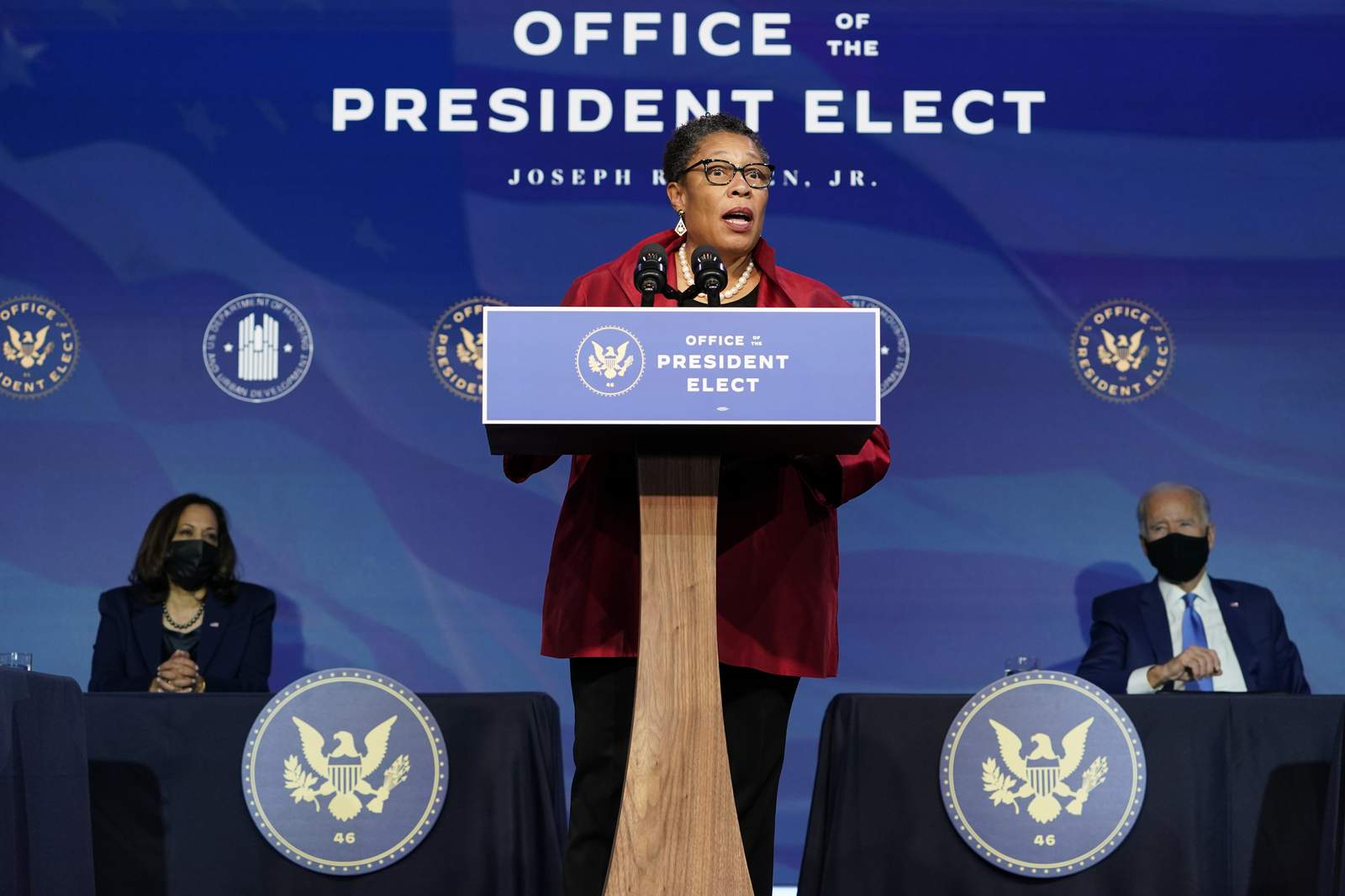The Latest: Biden's picks point to their diverse backgrounds