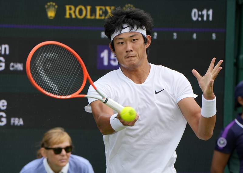 Zhang of China makes breakthrough despite loss at Wimbledon