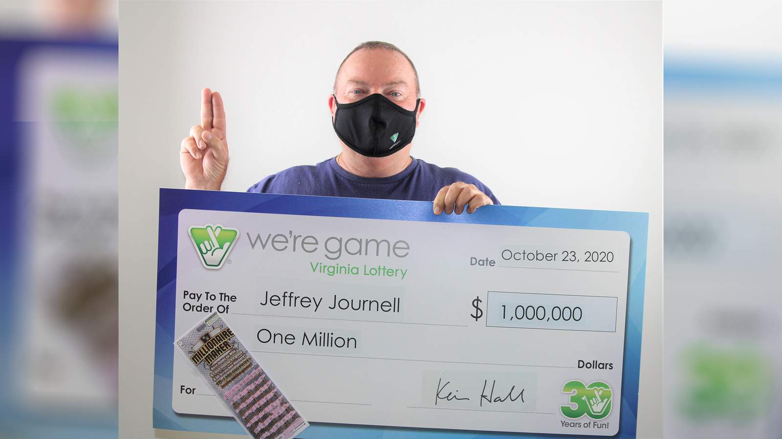 Roanoke man wins $1 million from Virginia Lottery scratcher