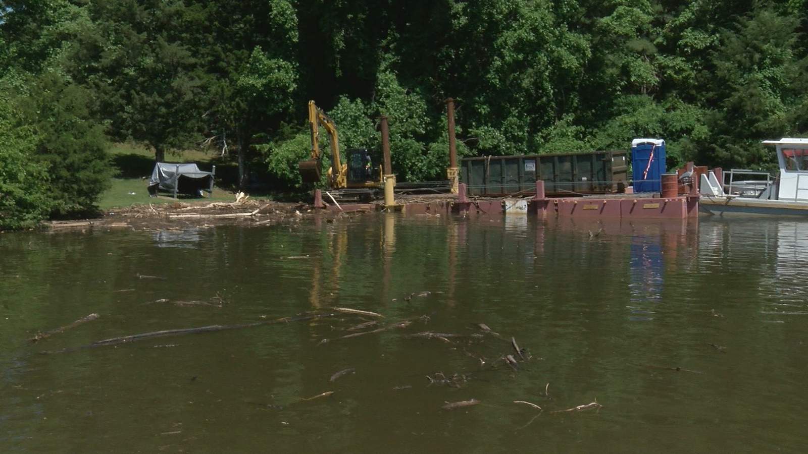 Debris cleanup continues at Smith Mountain Lake after last months flooding