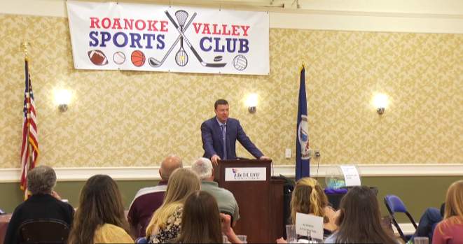 Home sweet home: Salem’s Mark Byington speaks to Roanoke Valley Sports Club