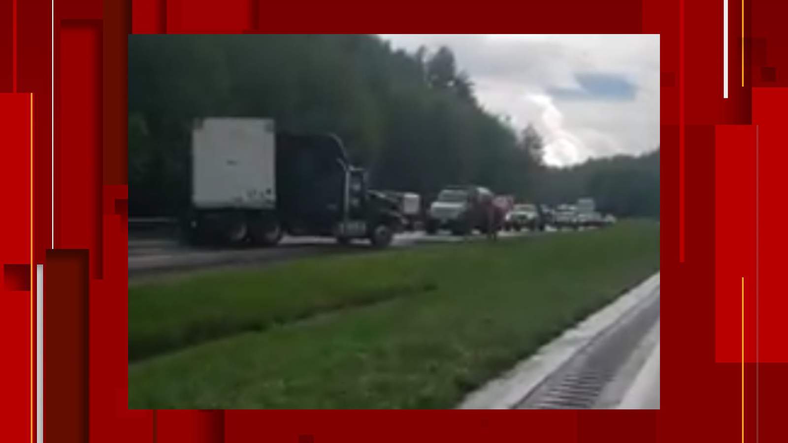 Tractor-trailer crash causing delays on I-77 North in Carroll County