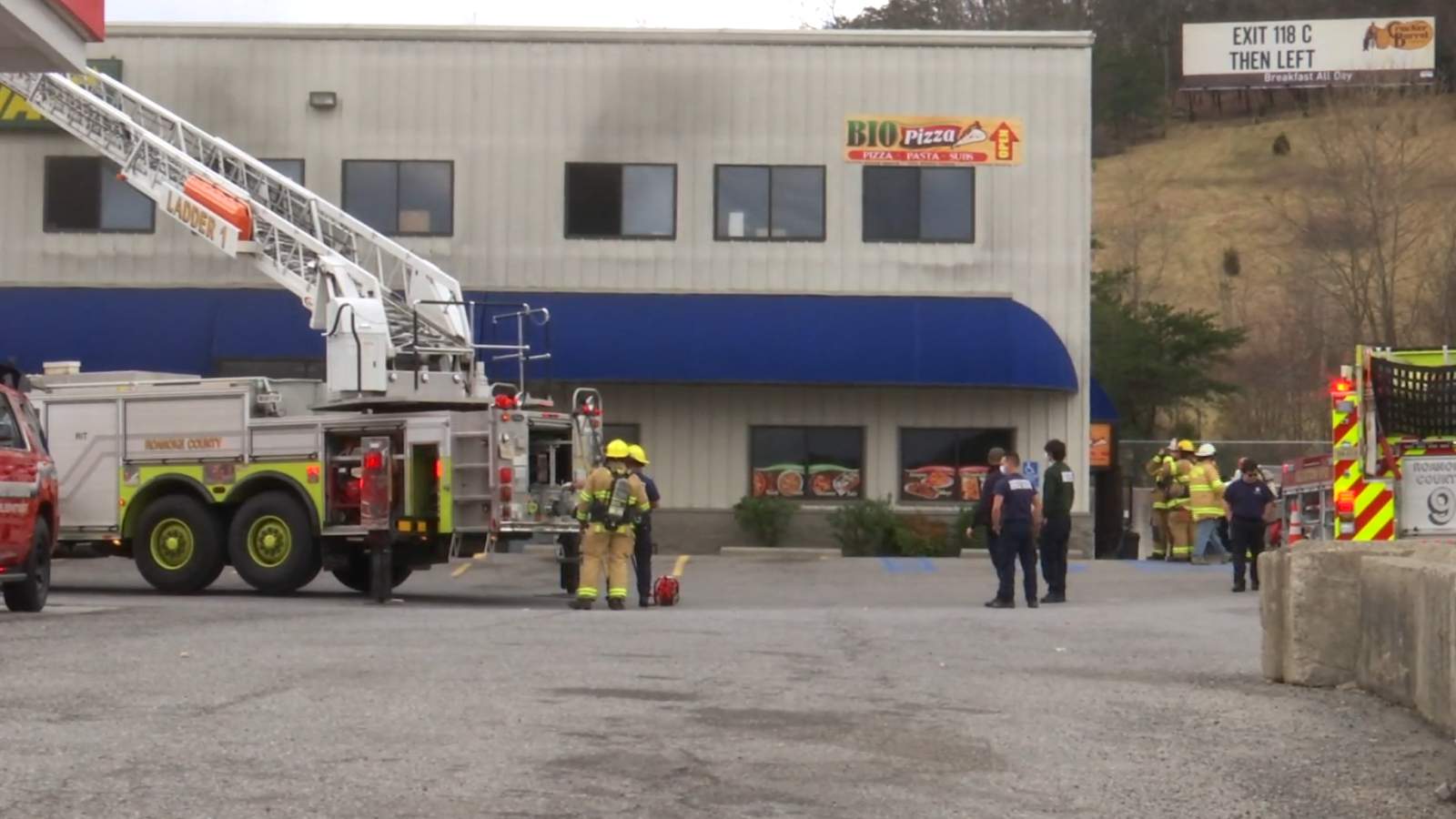 Bio’s Pizza and Subs goes up in smoke by Ironto truck stop