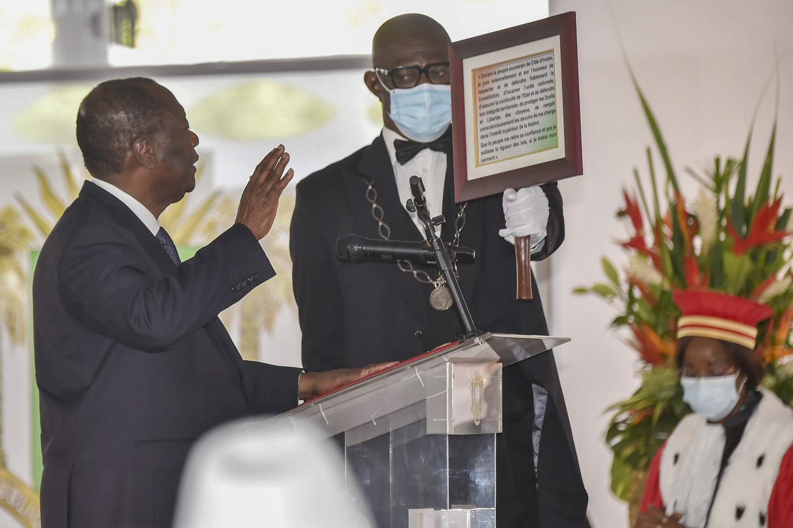 Ivory Coast President Ouattara inaugurated for third term