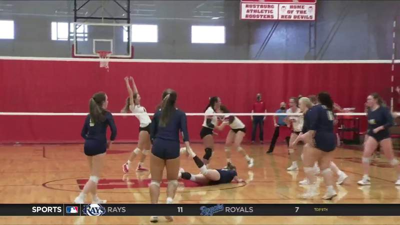 WATCH: Rustburg, Auburn advance to volleyball State Championships