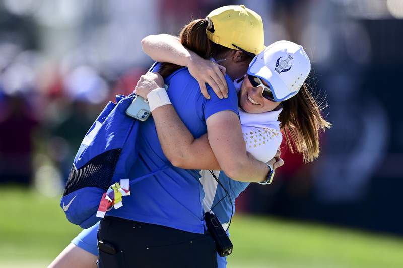 Back to back; Europe rides rookies to Solheim Cup win