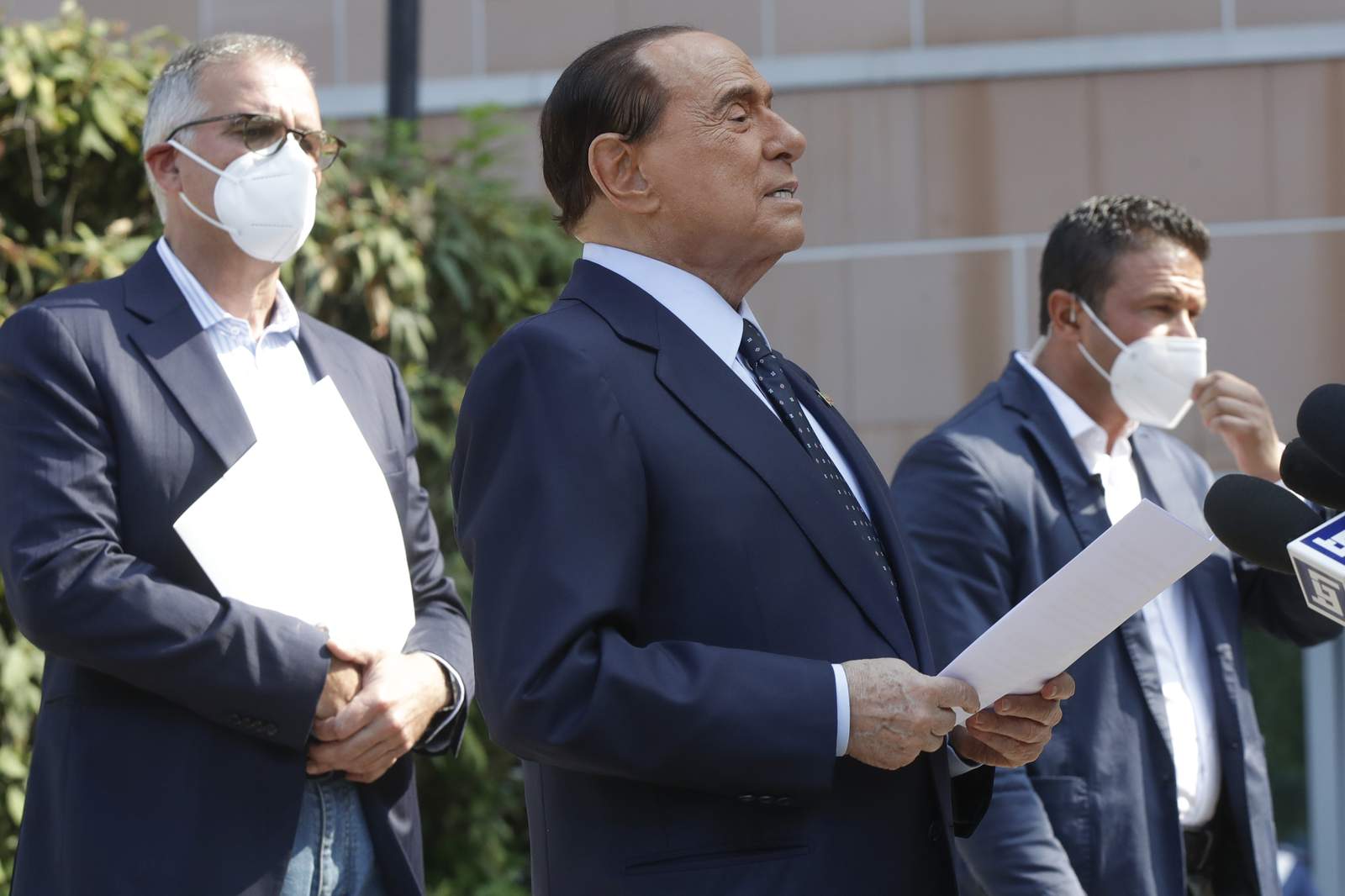 Italy's ex-premier Berlusconi in Monaco hospital for tests