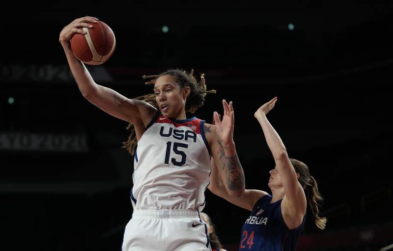 Griner leads US to gold medal game with 79-59 win vs Serbia