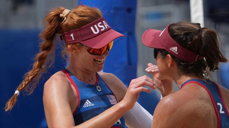 American beach duo Claes/Sponcil tested in Olympic debut