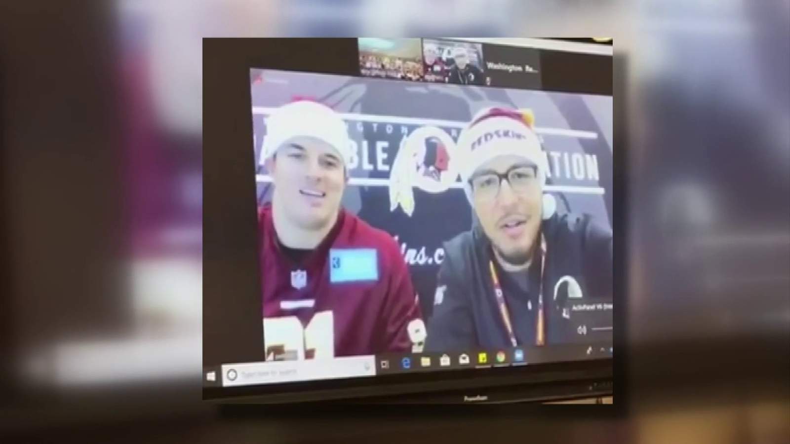 Local students learn to love reading during Facetime with Washington Redskins player