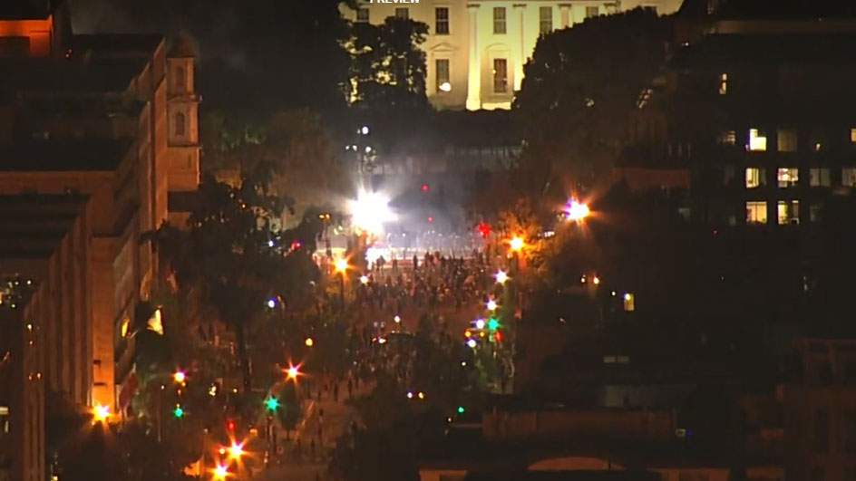 WATCH: Protests happening in Washington, D.C. blocks from the White House