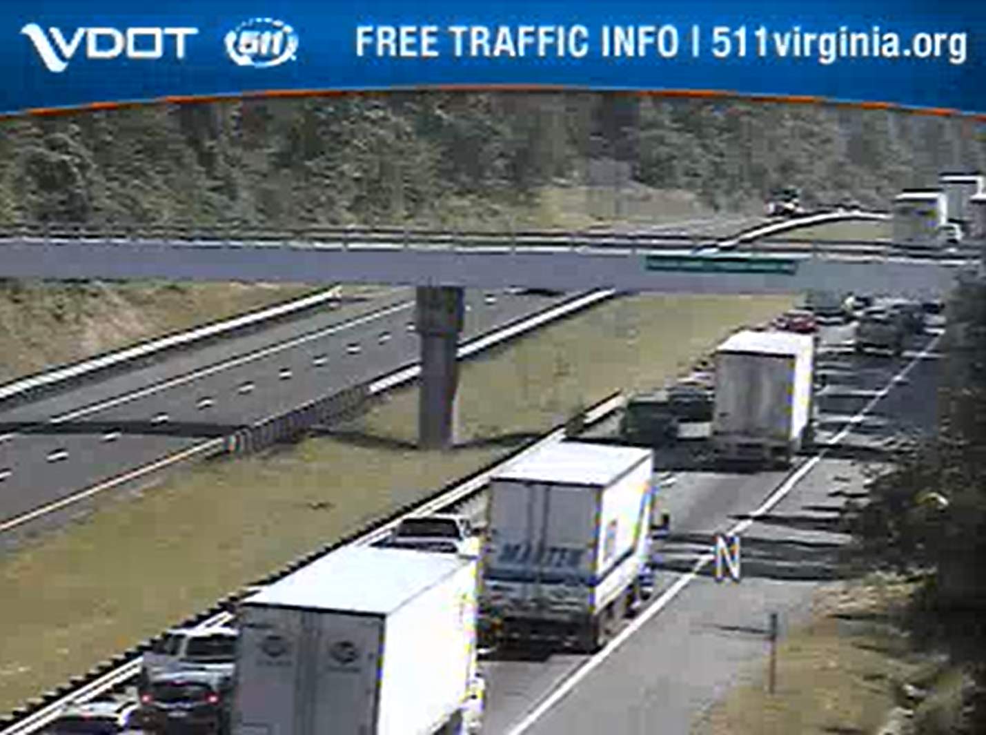 One lane closed NB on I-81 in Botetourt Co. due to car fire