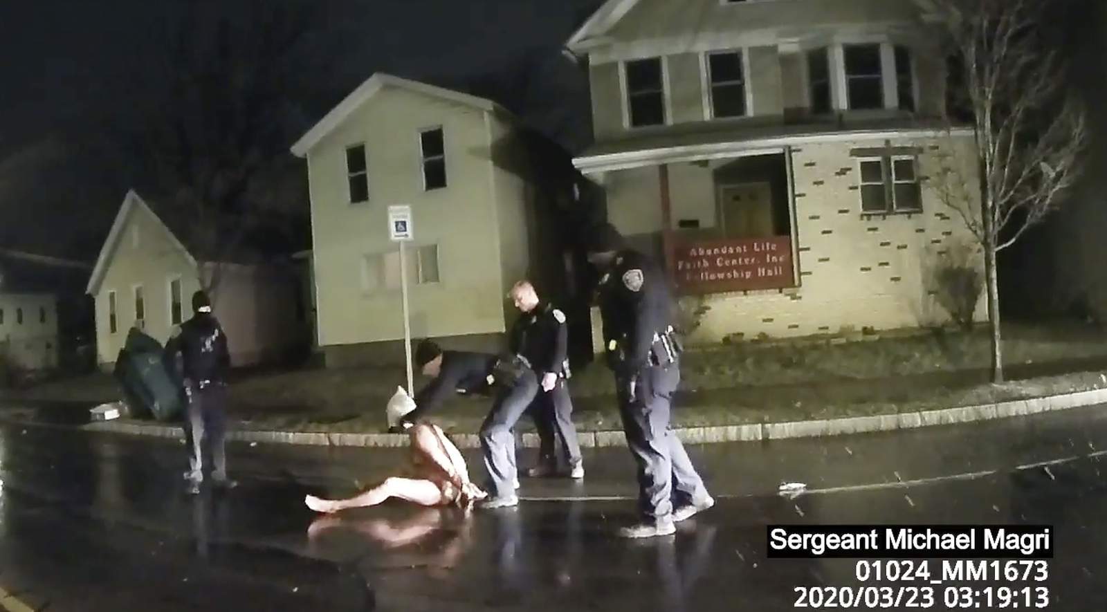 Video in Black man's suffocation shows cops put hood on him