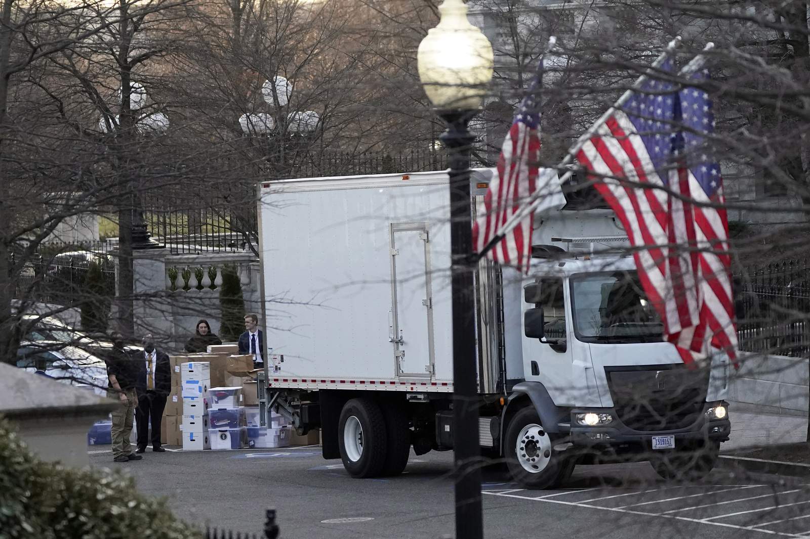 Inauguration Day also is move in/out day at the White House