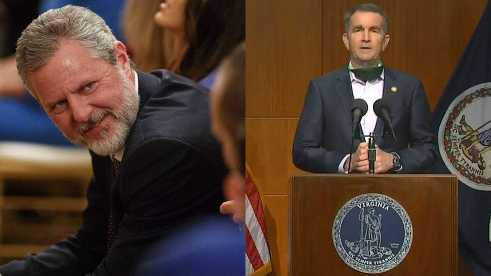 'Do not water the weeds’: Gov. Ralph Northam responds to Liberty’s Jerry Falwell’s mask tweet