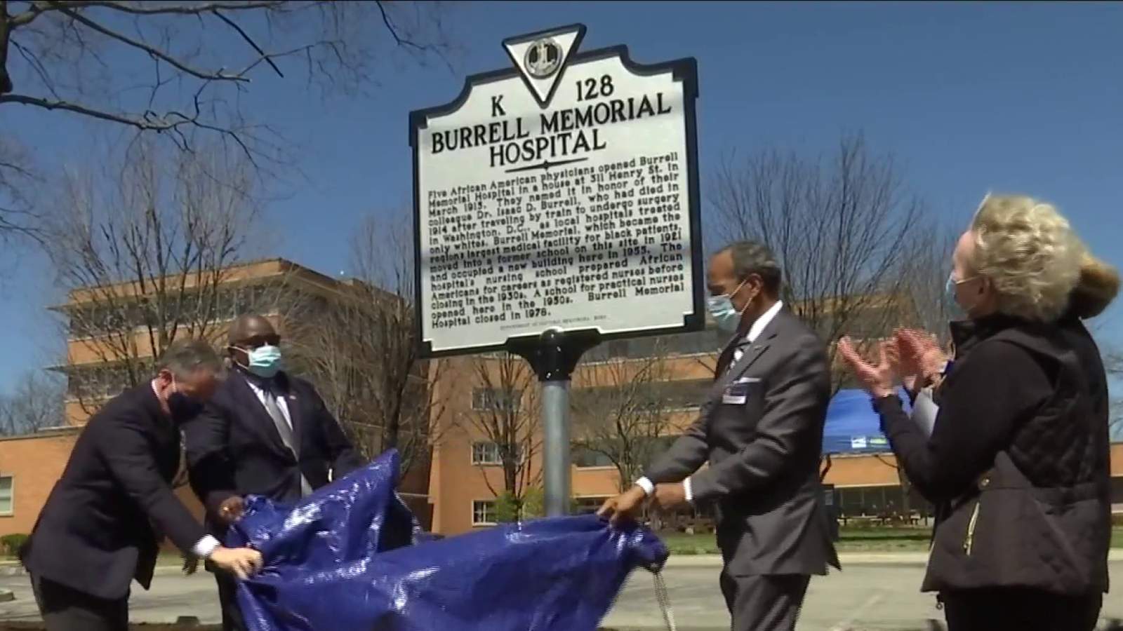 Burrell Memorial Hospital site honored with historical marker