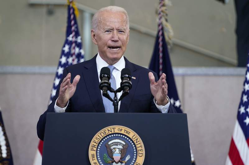 President Biden decries GOP state voting restrictions, calling them ‘un-American’