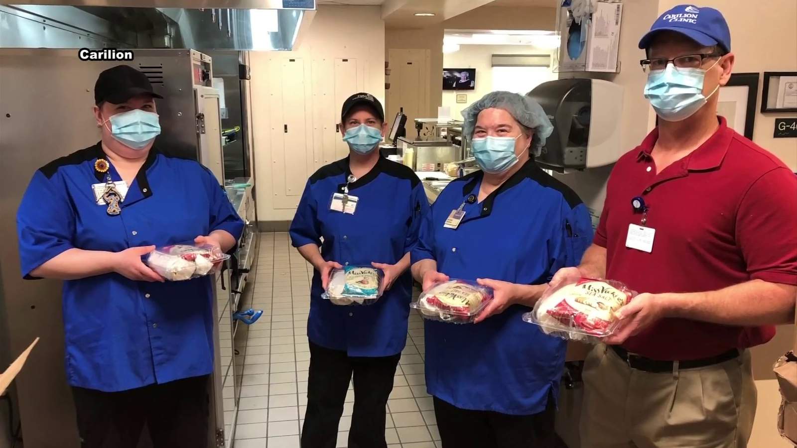 Food for Frontline delivers food to Carilion Stonewall Jackson Hospital