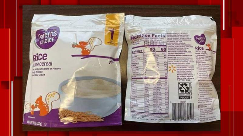 Voluntary recall issued for baby cereal due to high levels of arsenic
