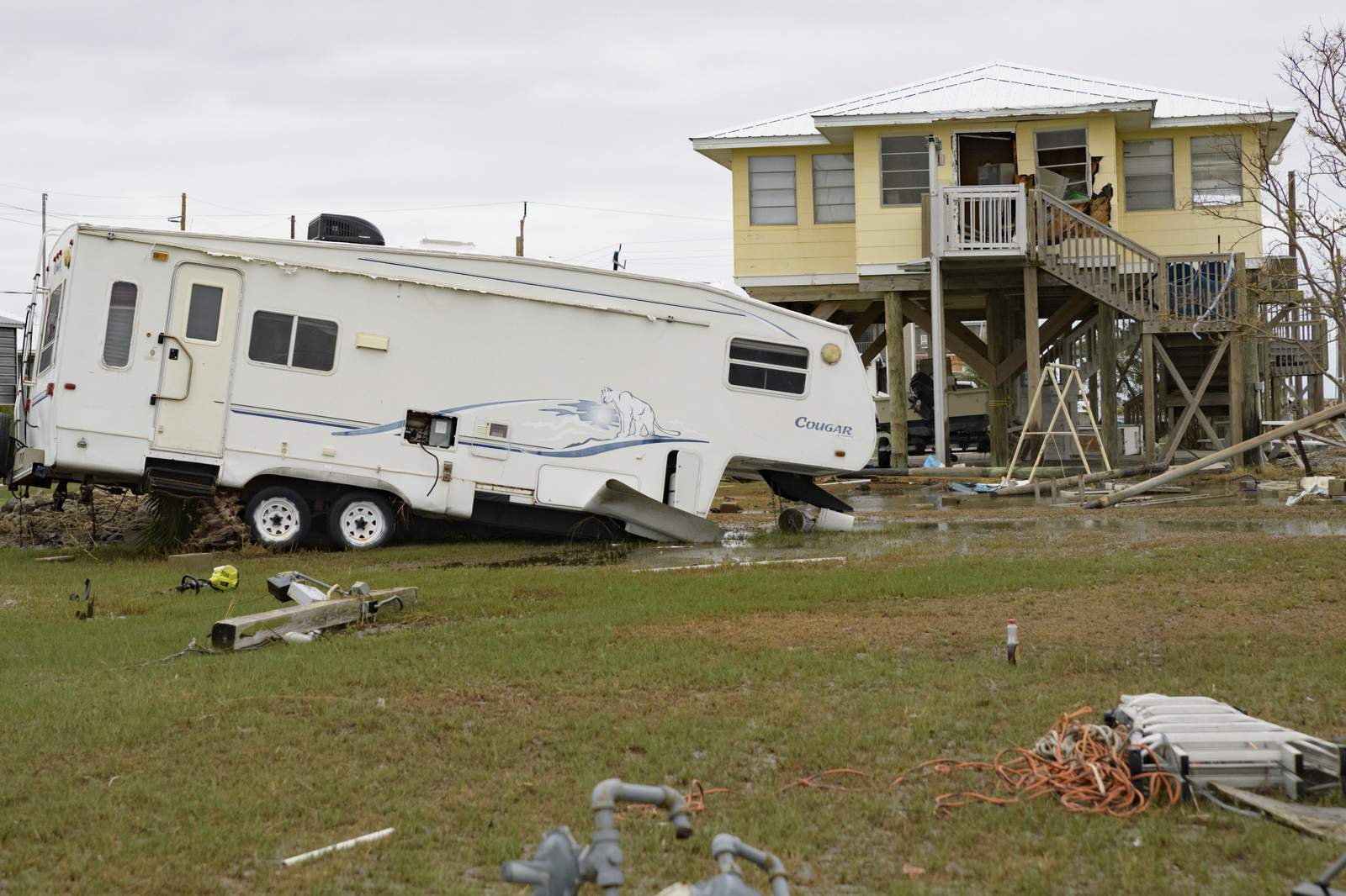 Zeta's toll on a Louisiana island: 'Like a bomb was dropped'