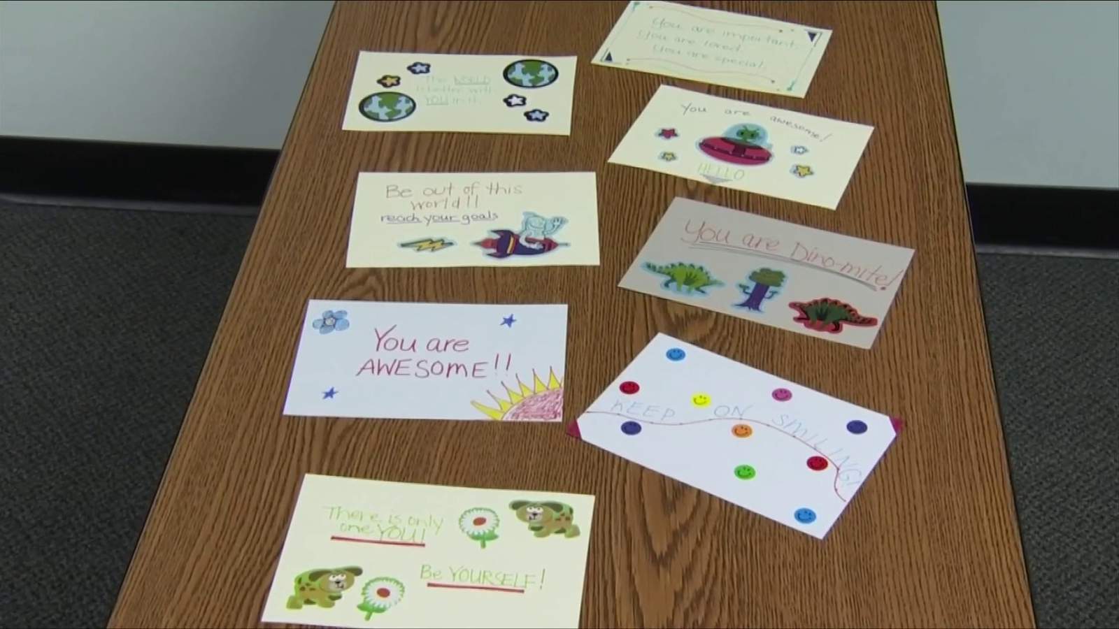 Write a card to spread kindness to a child in Roanoke Valley