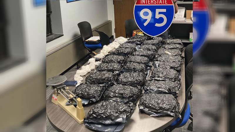 Pounds of crack cocaine, marijuana seized during DUI traffic stop on I-95 in Virginia