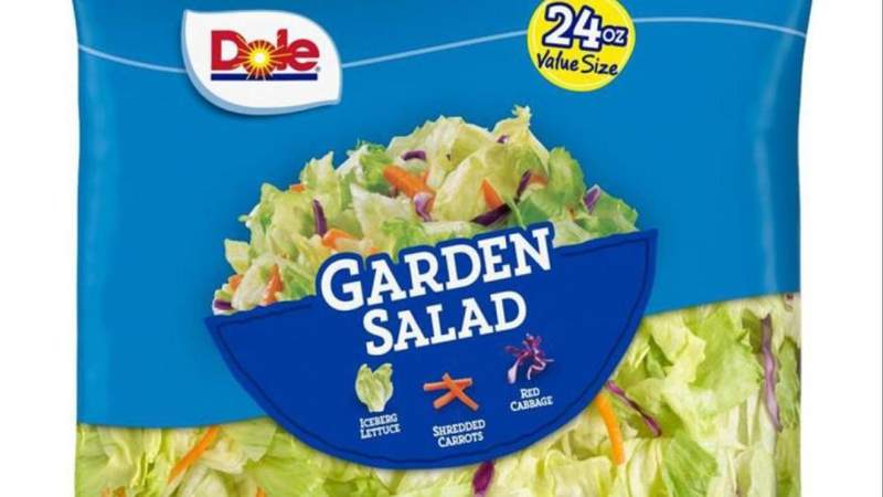 Dole recalls bagged salads from 10 states due to positive listeria test