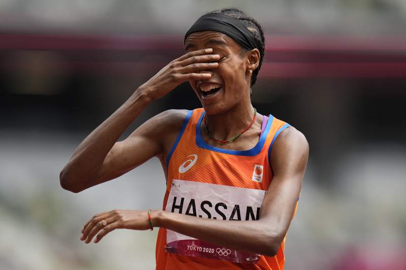 Dutch runner Hassan wins women's 5,000m gold at Tokyo Olympics