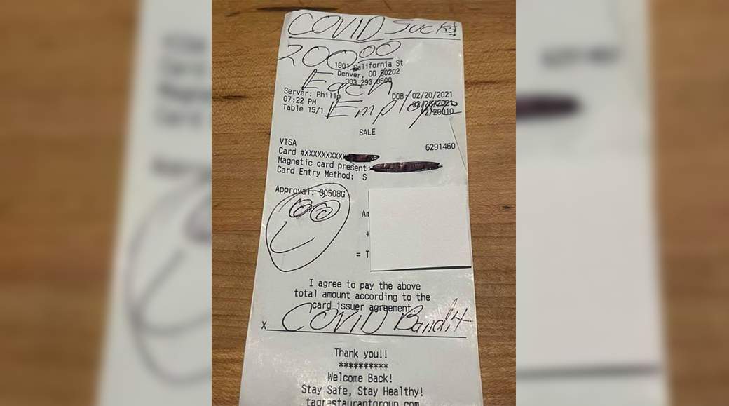 ‘COVID Bandit’ generously leaves $6,800 tip for Denver restaurant staff