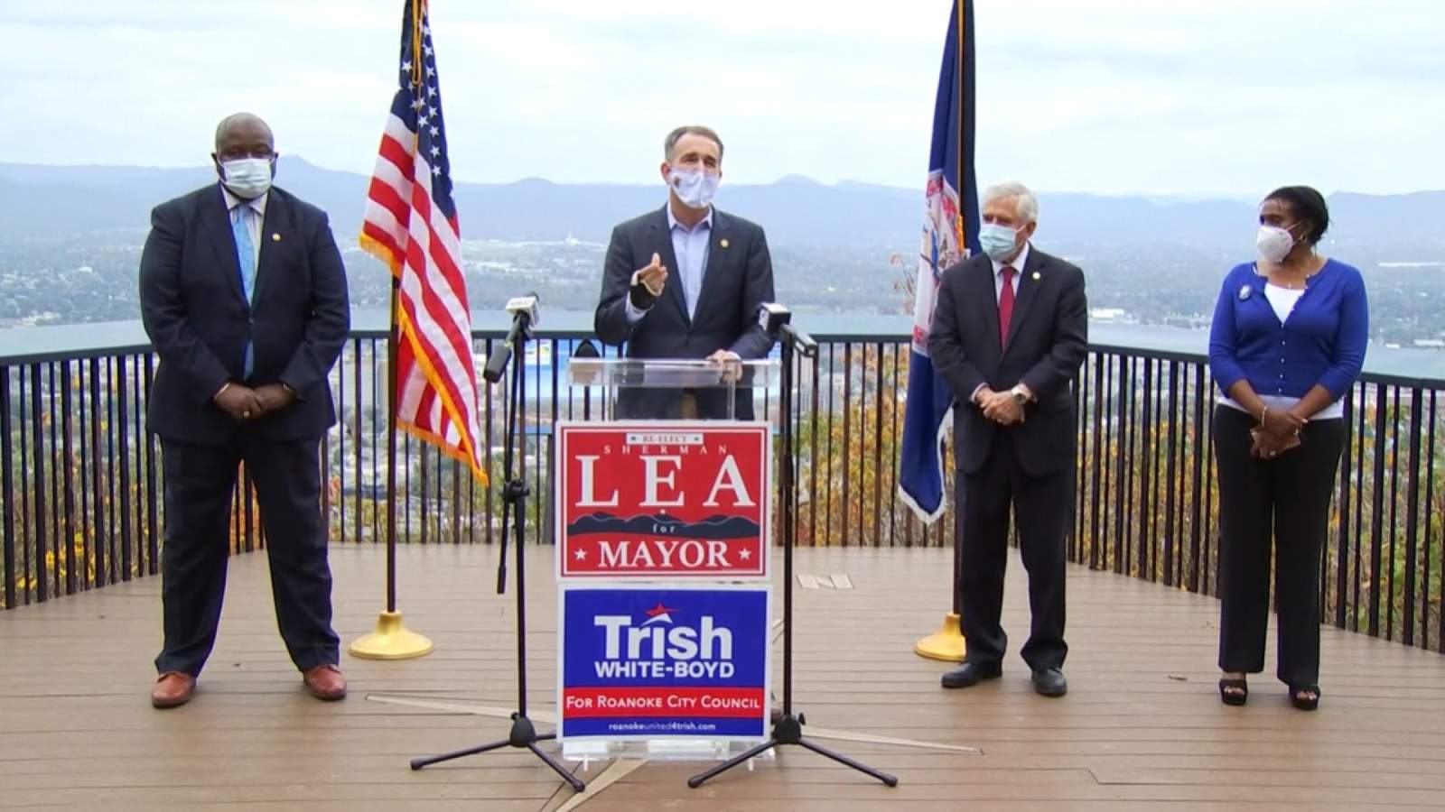 WATCH: Gov. Northam in Roanoke, campaigns for Mayor Sherman Lea, other Democrats
