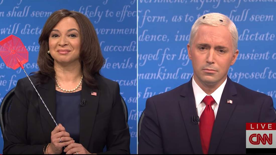 ‘Looking real good, Mike!’: SNL addresses Pence’s famous debate fly