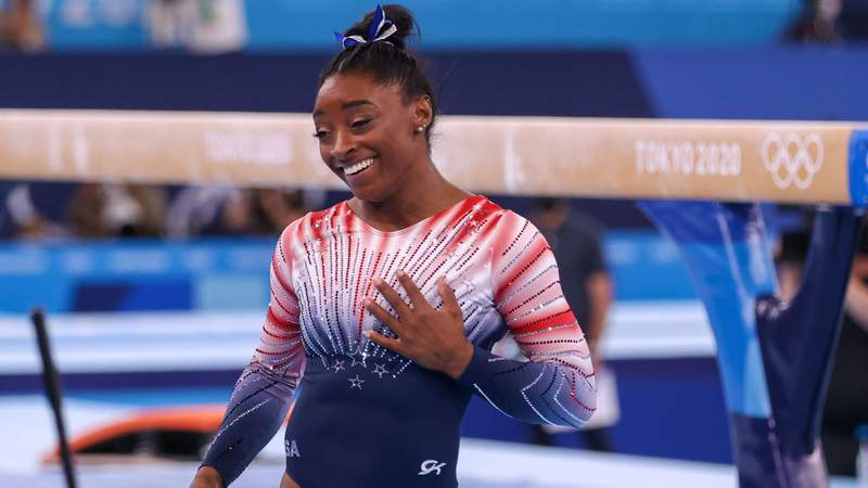 What they're saying: Biles beams in conquering return