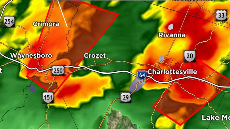 Tornado warning issued for parts of Nelson County, other areas in Southwest Virginia