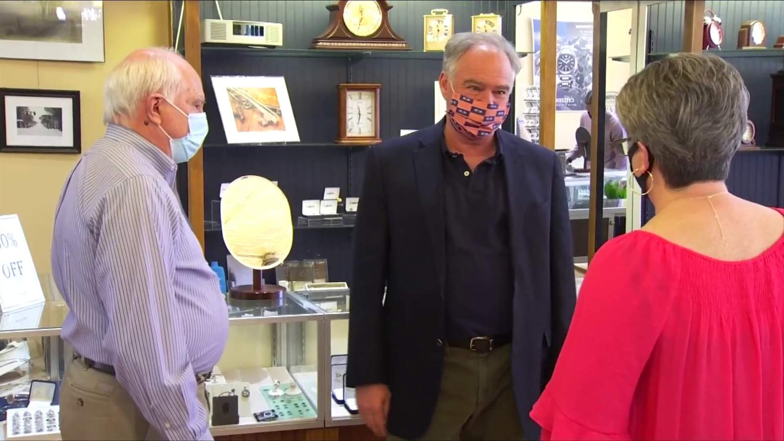 Senator Tim Kaine visits Southwest Virginia businesses impacted by COVID-19