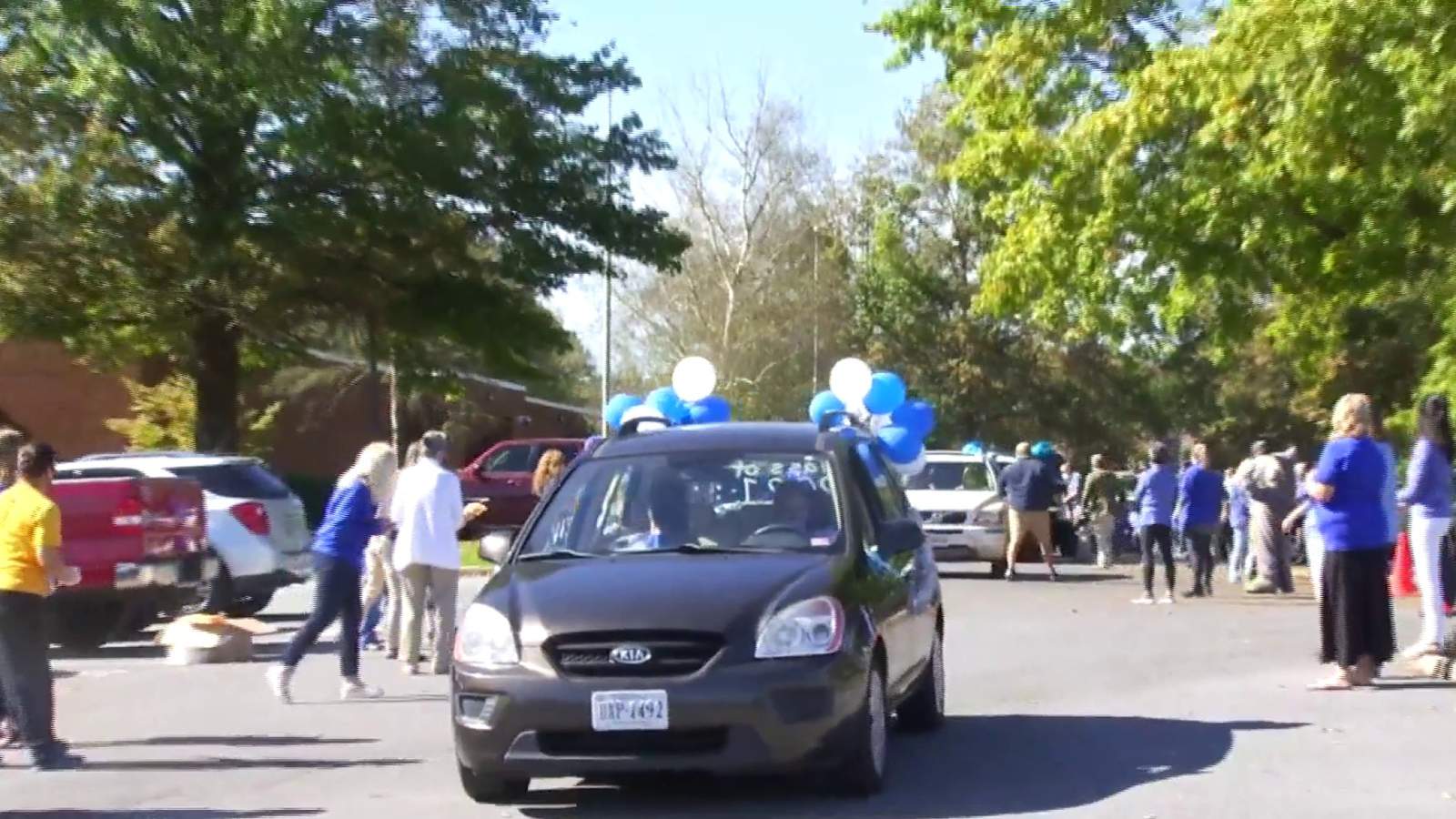 Local high school dedicates spirited parade to 2021 seniors