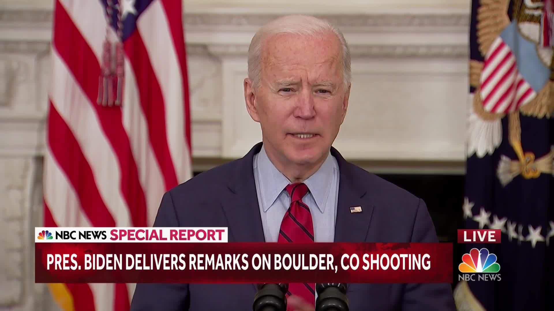 WATCH: President Biden comments on Colorado shooting that left 10 dead
