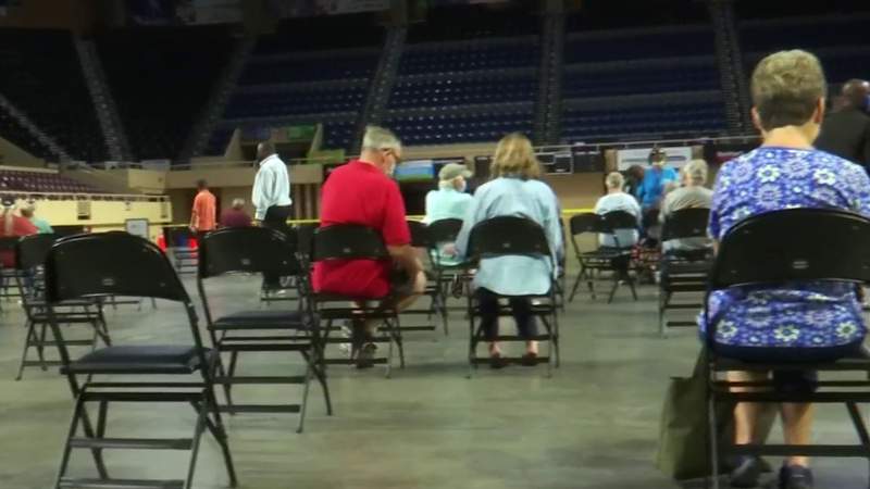 Berglund Center hosts first large Pfizer COVID-19 booster shot clinic in Roanoke