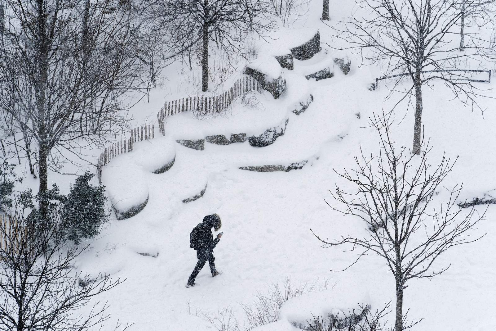 The Latest: Massachusetts braces for snow's arrival, wind