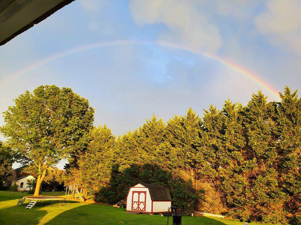 PHOTO GALLERY: Rainbows spotted across the area following Thursday evening’s storms