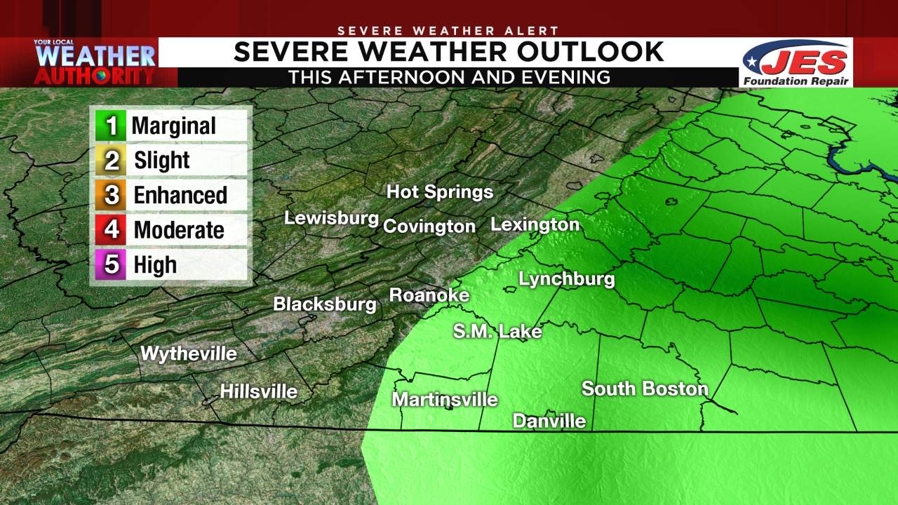 Potential for isolated severe storms before wintry air returns