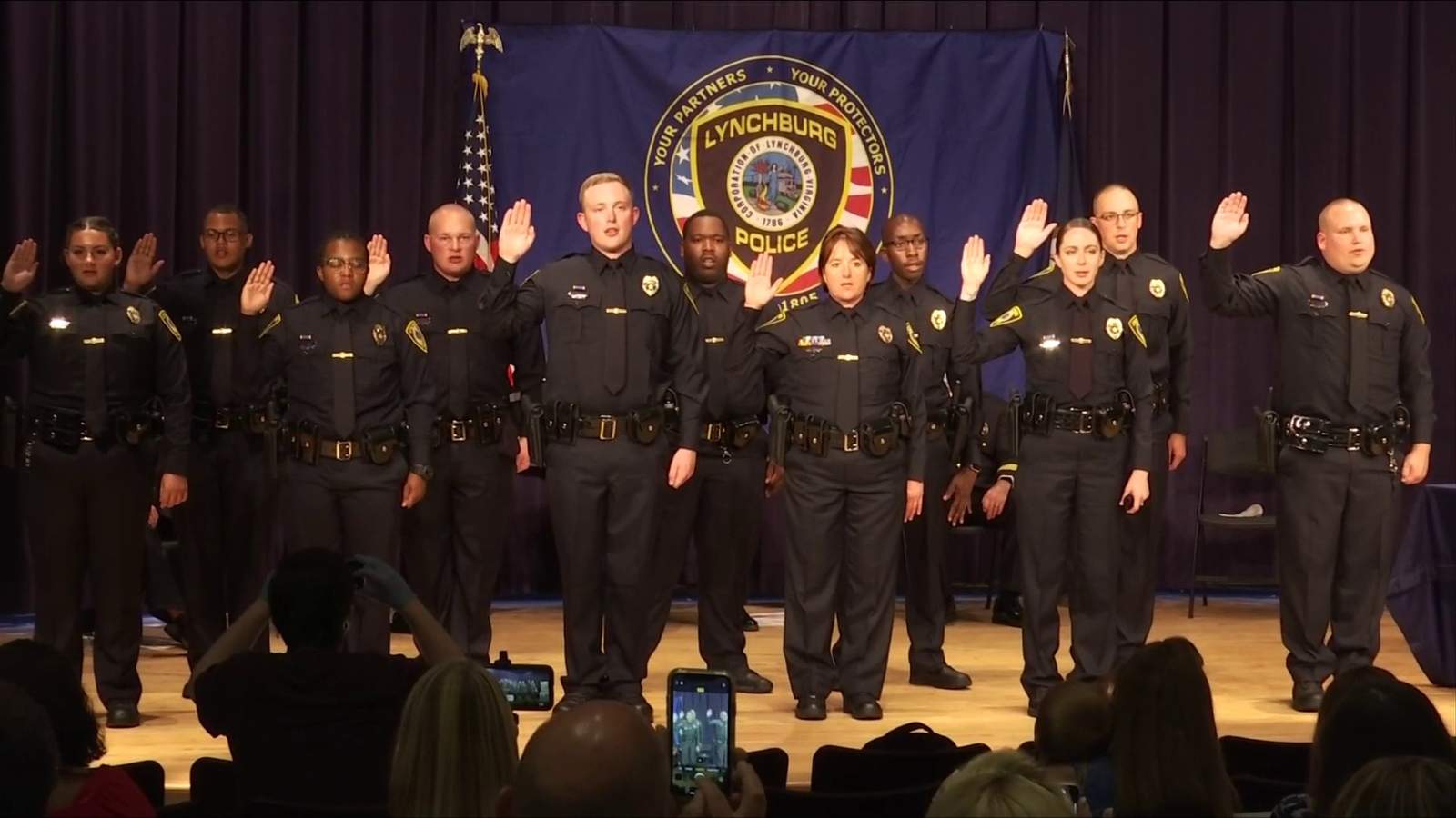 Lynchburg police swear in 11 new officers