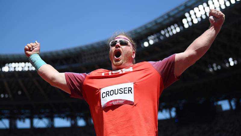 Ryan Crouser defends Olympic gold in shot put podium repeat