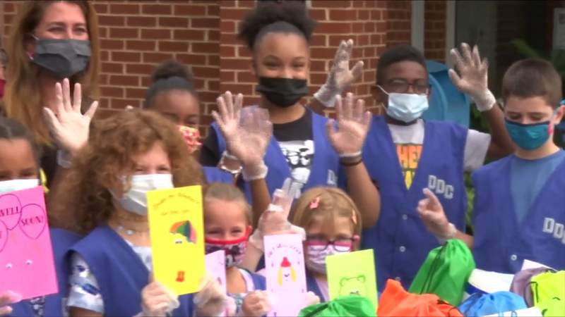 Lynchburg students create care packages for children in the hospital